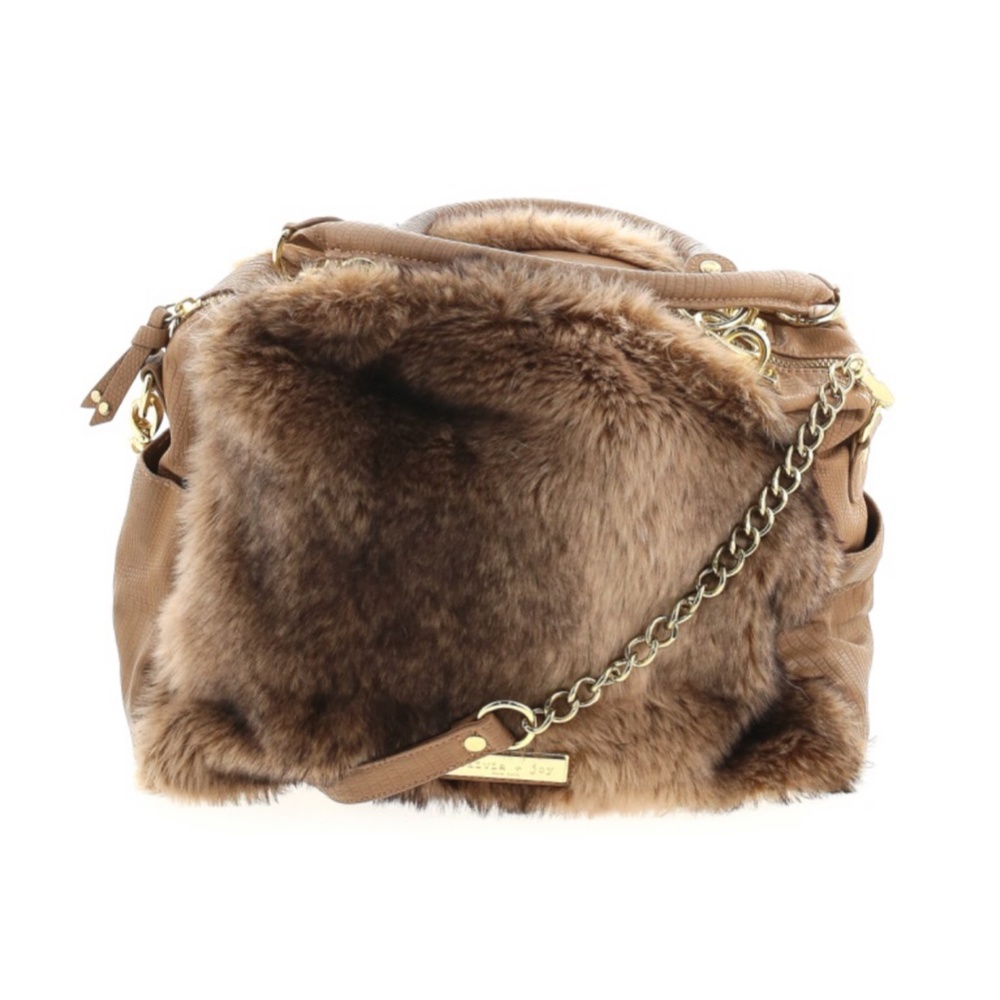 💖HP💖  olivia + joy ~ aspen satchel tan fur bag - Picture 2 of 5